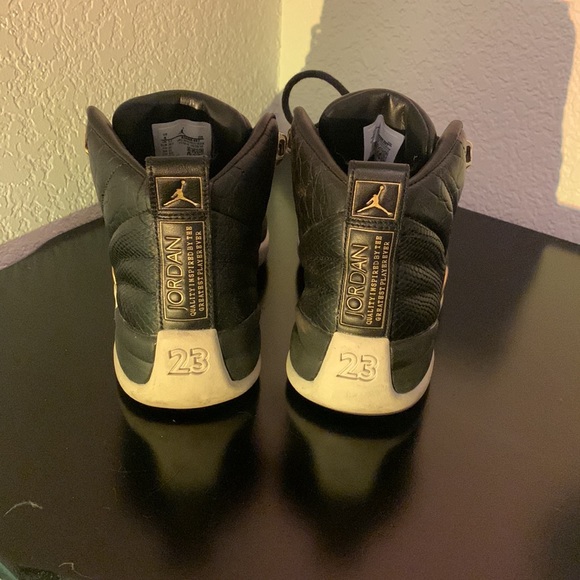 jordan 12 retro black metallic gold white - Picture 3 of 4